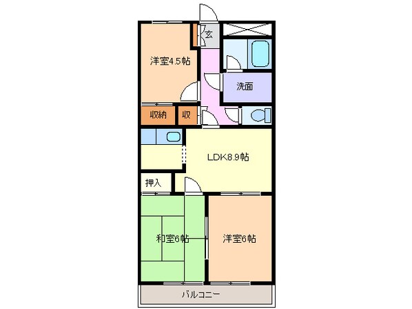 東平島 徒歩3分 1階の物件間取画像